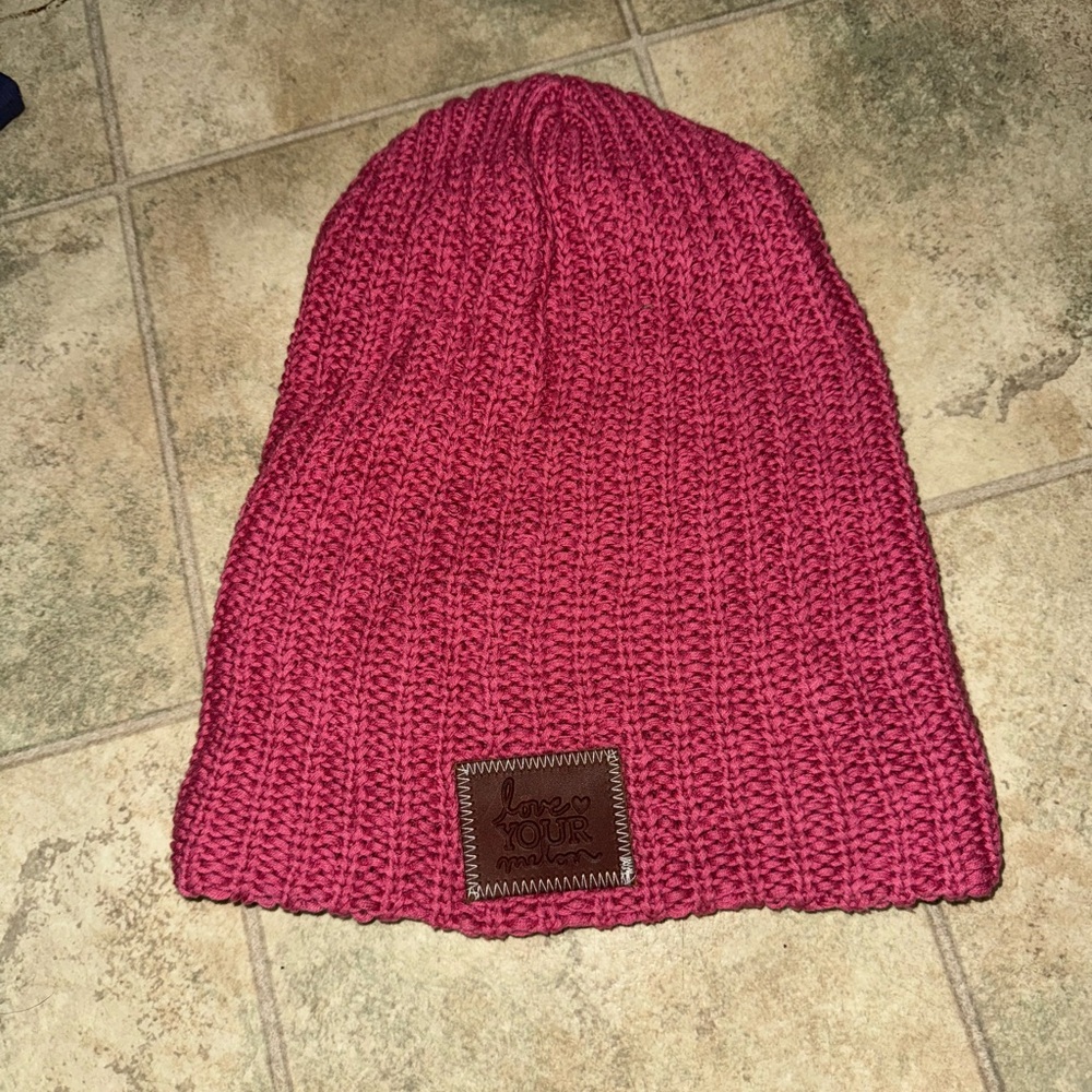 Love Your Melon Pink Knit Beanie